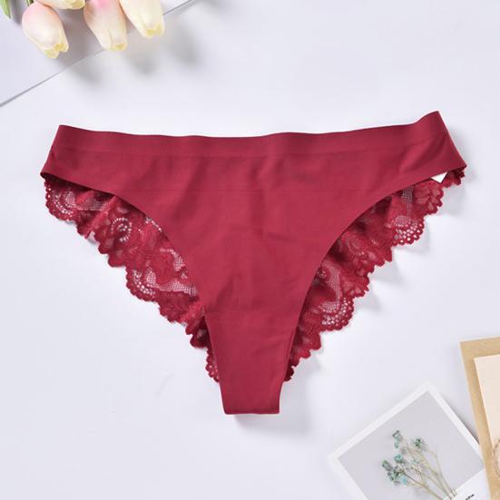 

Мереживні стрінги для жінок Сексуальні стрінги Низька посадка Трусики Лід Безшовні Т-подібна спинка Шовкові Зручні L тілесний