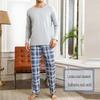 Men's Long-Sleeve Pajama Set - Casual Wearable Two-Piece for Autumn/Winter