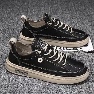 Sports Shoes Lace-up Eva New Men's Trendy Versatile Comfortable and Lightweight Casual Board Shoes Leather Shoes Men's Shoes