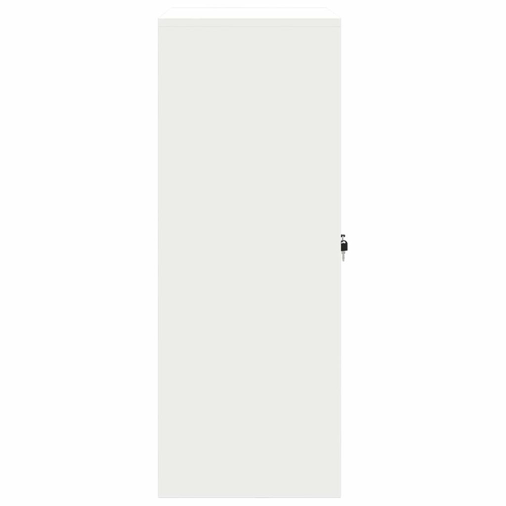 Storage Cabinet White 80 x 40 x 105 cm Steel