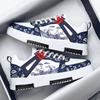 Large Size Men's Shoes Casual Shoes Flat Baseplate Shoes Summer New Versatile Sports Shoes Men's Walking Shoes Leather Shoes Canvas Shoes
