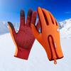 Winter Touchscreen Gloves Windproof Fleece Lined Zipper Design for Cycling Skiing Hiking Unisex Outdoor Sports