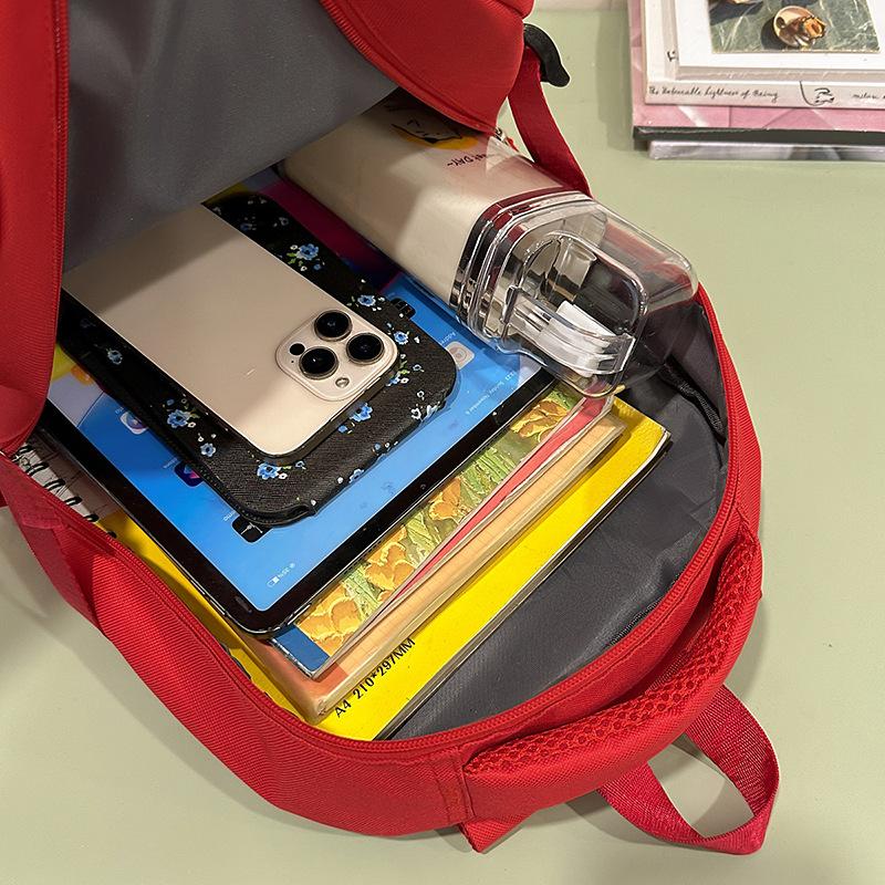 School bag, high-value backpack, casual for junior high school students, simple and light commuting, versatile and large capacity