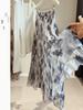 Saia Longa Feminina Tie-Dye em Renda com Barra Irregular - Estilo Fino de Verão