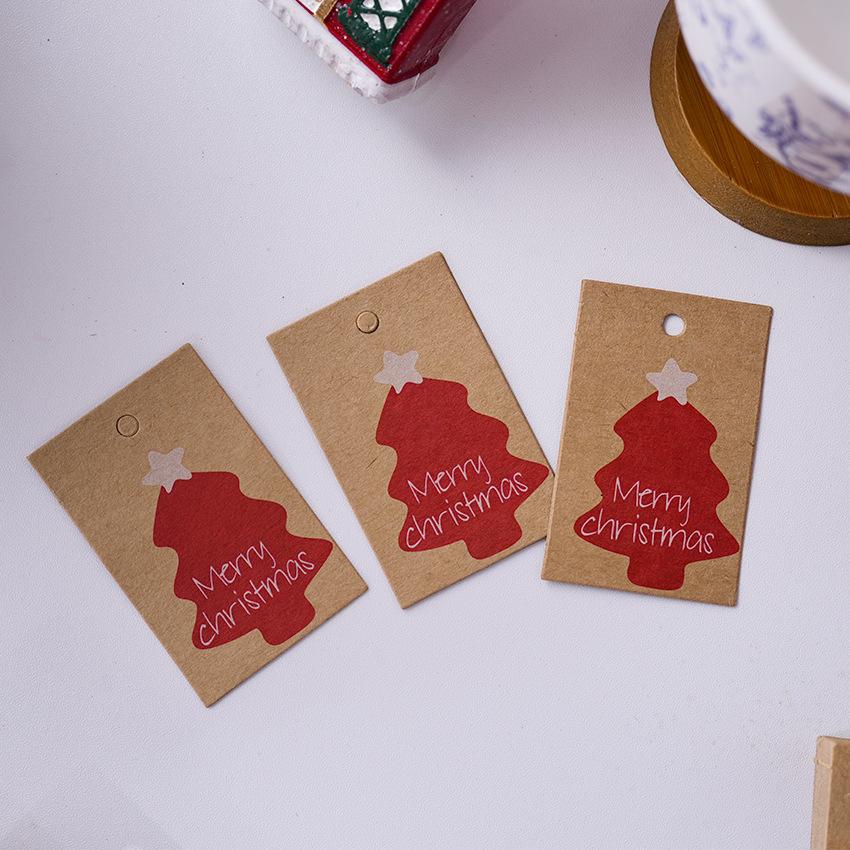 Kraft Paper Tags Handmade Diy Decoration Tags Christmas Packaging Tags Cute For Christmas Party Festival Crafts Decoration