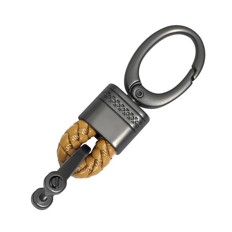 Woven Rope & Metal Keychain Pendant for Students & Couples