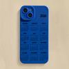 2026 New Year Calendar Silicone Phone Case For iPhone 17 16 15 14 13 12 11 Pro Max 17 Air 16E XS X XR 7 8 Plus Shockproof Cover