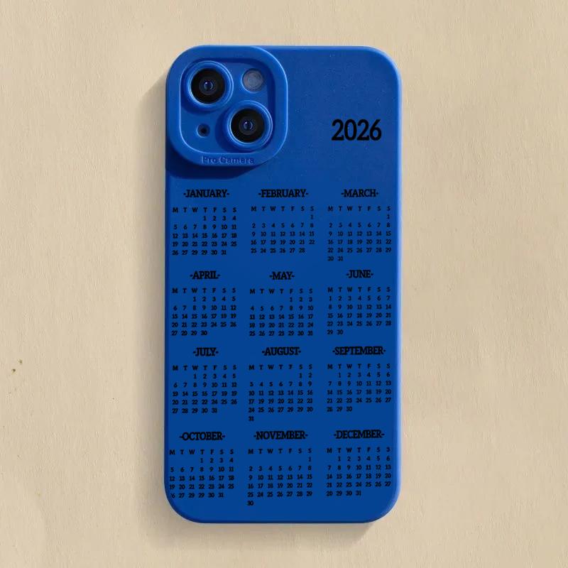 

Календарь Нового 2026 года Мягкий чехол для телефона для Samsung Galaxy A06 A26 A32 A33 A56 A34 A54 S25 S24 S23 S22 S21 Ultra Plus FE Samsung S25 Plus