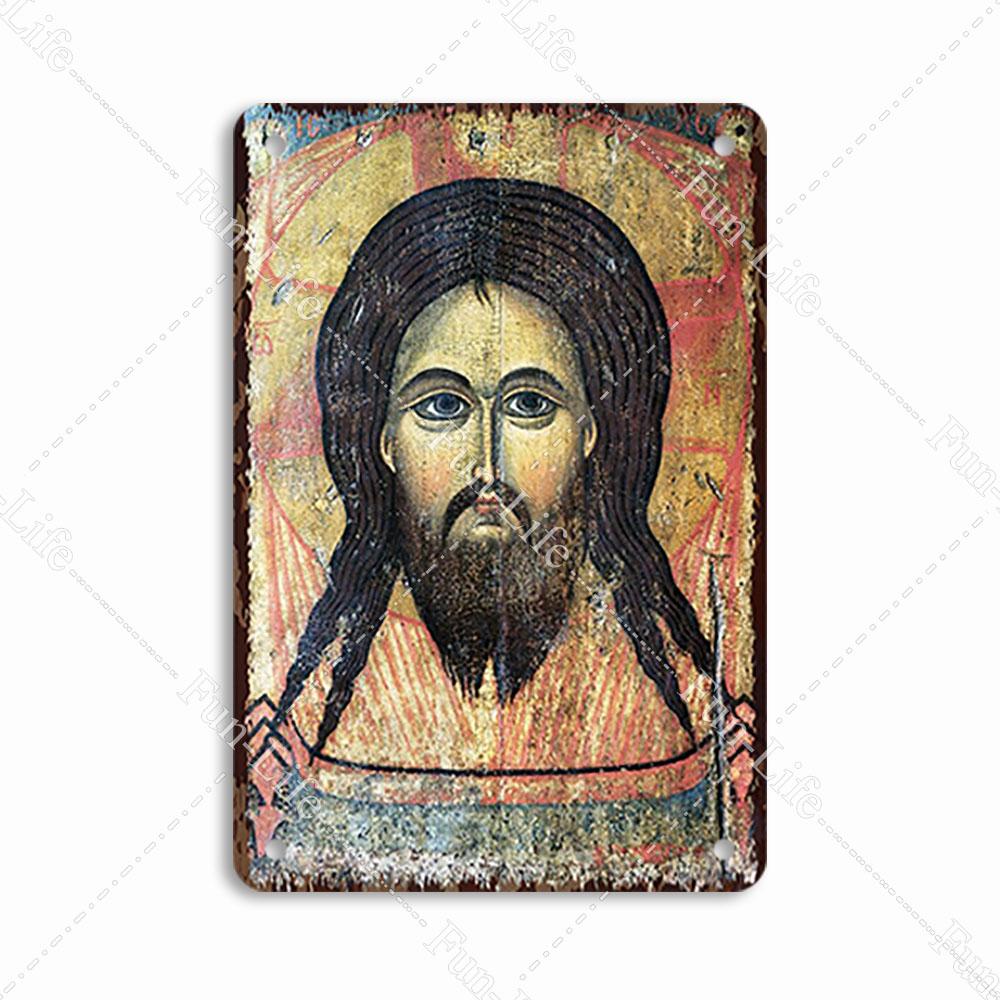 Christianity Vintage Decorative Metal Tin Sign Virgin Mary Retro Plaque Wall Decor Plate Jesus  Bar Pub Club Art Poster 20x30cm