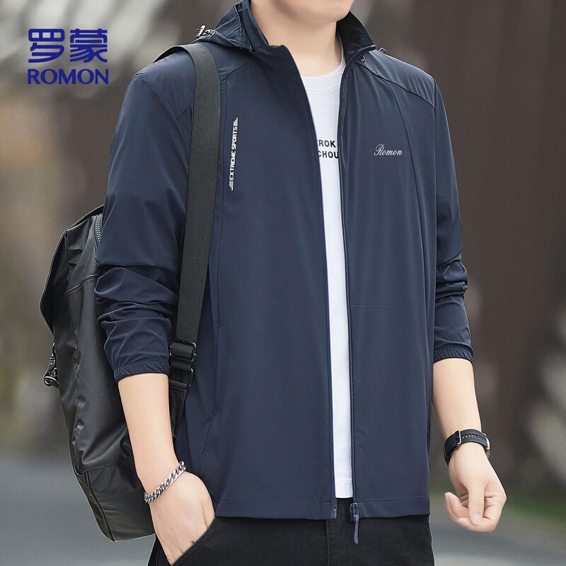 ROMON Men's Summer Sun Protection Hooded Jacket