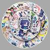50 Q Version Blue Archive Stickers: Cute Anime Girl Designs for Laptops, Headphones, and Phones