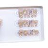 Hand-woven Armor Colored Diamond Sparkling Cute Butterfly Paradise Cat Eye Butterfly Pure Nail Art Sticker