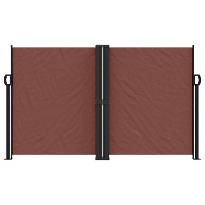 VidaXL Auvent latéral rétractable marron 140x1000 cm, écran d’intimité de jardin, brise-vue de balcon, écran d'extérieur, 4004719