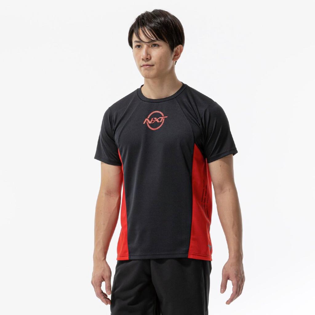 Training Wear PureHyper UV XL [Mizuno] N-XT T-Shirt, Sweat-wicking, Quick-drying, Protection, 32JAD225, Men's, Black,