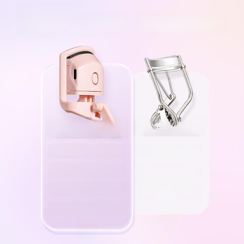 "Upgraded USB Rechargeable Electric Mini Eyelash Curler with Temperature Control"