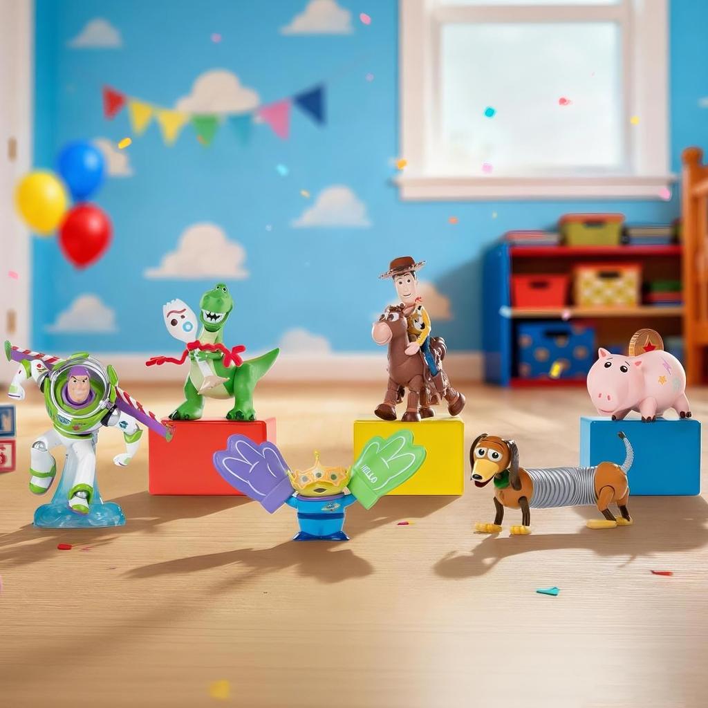 TOP TOY Disney Toy Story Series Gachapon Blind Box Figure Soft Vinyl PVC Premium Toy Birthday Gift Woody Buzz Character Collector "Playful Party" [1