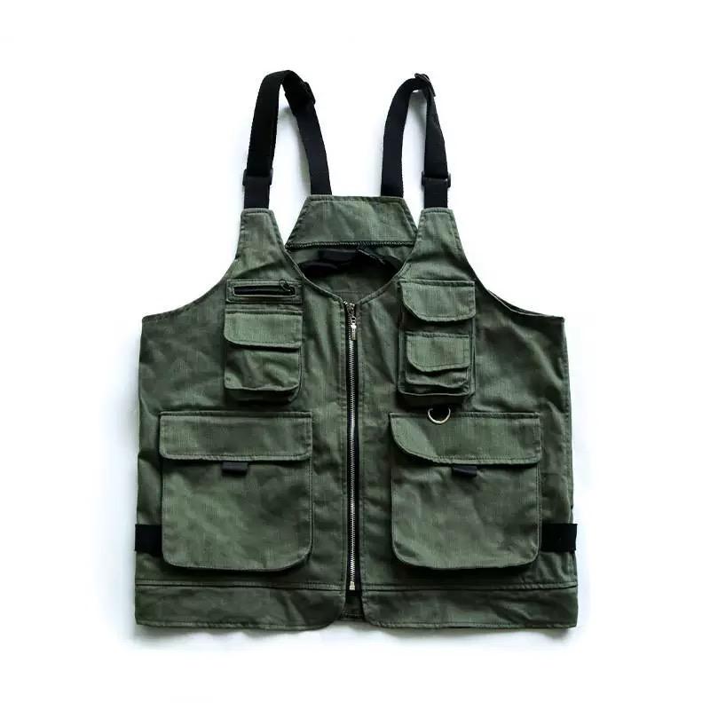

Multipurpose Convertible Cargo Vest Bag Man Woman Outdoor Camping Hiking Fishing Techwear Waistcoat Durable Work Vest One Size