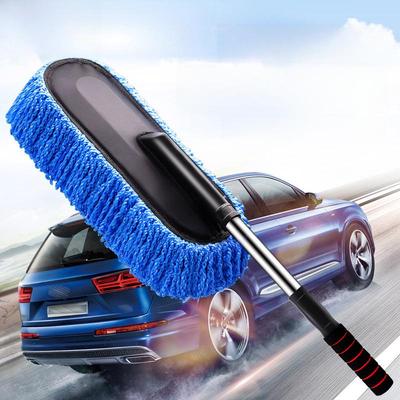 Retractable Chenille Car Brush & Wax Mop Dust Duster