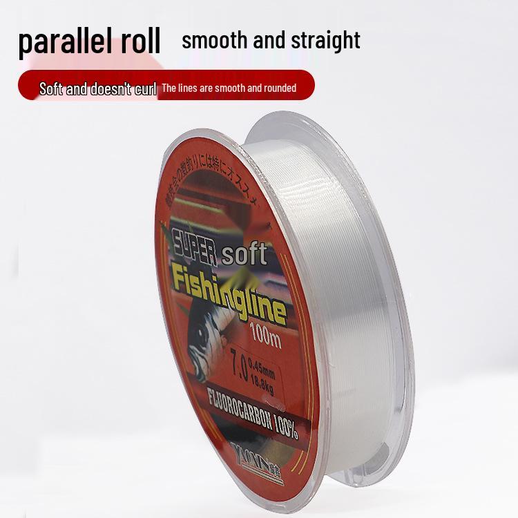 Fishing Lure Nylon Line - Soft 25m, 50m, 100m | High Tensile Strength Main & Leader Line for Competition