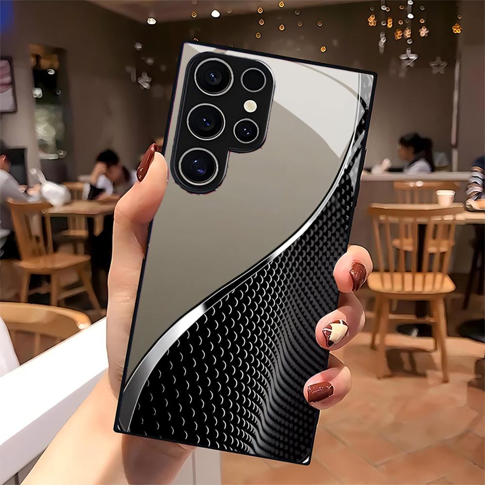 Greative Cool Glass Phone Case For Samsung Galaxy S26 S25 S24 S22 S23 Ultra S21 S20 Plus 5G Frosted Non-Slip Full Cover