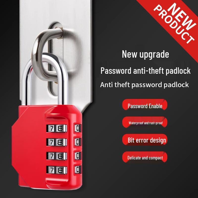 Waterproof Rustproof Anti-theft Padlock for Suitcases, Lockers, Schoolbags, Bike Frames, Helmets, and Gym.