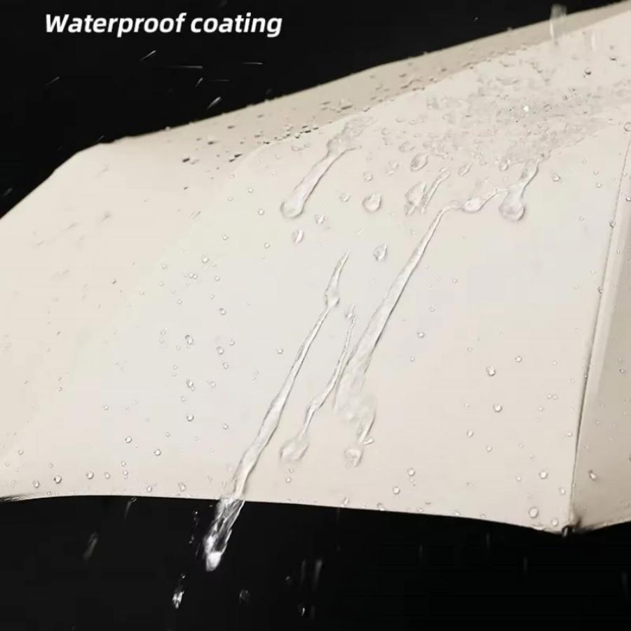 60 Bones Black Glue Fully Automatic Umbrella With Thick And Durable Keel Three Fold Umbrella Uv Resistant Umbrella