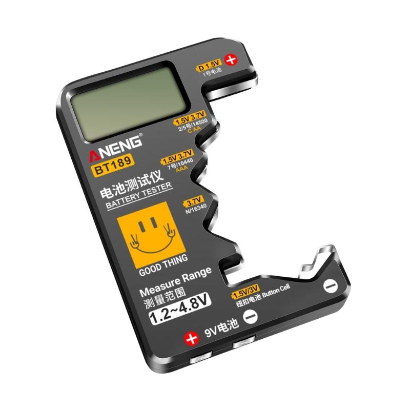 Battery Tester, Universal Battery Checkered Small Battery Testers for AAA AA C-D 9V 1.5V Button Cell Household Batteries