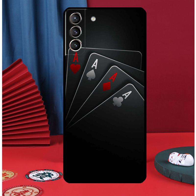 Mystery Poker Card Phone Case For Samsung Galaxy S24 Ultra S9 S10 S20 S21 S22 Plus S23 FE S25 Ultra Back Cover