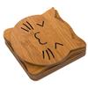 Wooden Potholder Table Mat Dishes pot bowl teapot hot Pot Hollow Holders Set For Hot