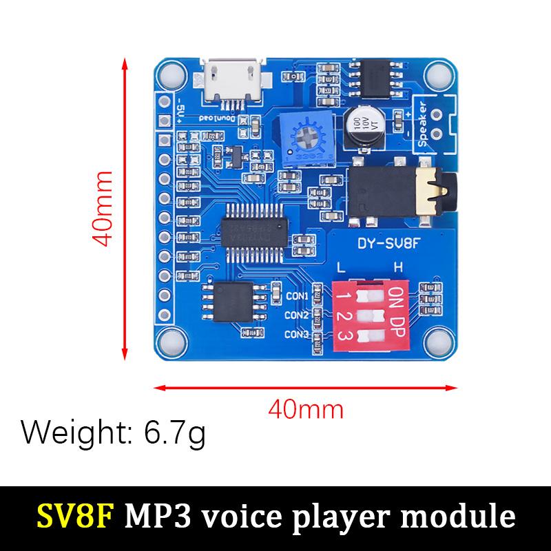 DY-HV8F DY-HV20T Voice Playback Module Board MP3 Music Player 10W 20W 12V 24V Playback Serial Control DIY Electronic For Arduino