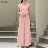 Women Sleeveless Blouse and Wide Leg Pants Casual Two Piece Suit Sets