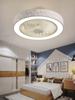 Modern Bedroom Ceiling Fan with Adjustable Light Intelligent Remote Control Painted Acrylic Fan Light Household Lighting Fixture