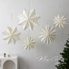 Weihnachts-Schneeflocken-Stern Hängedekoration für Baum und Fensterdekoration