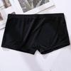 Herren-Boxershorts aus Eisseide, niedriger Bund, elastischer Bund, glatte Führung, Shorts, Unterwäsche, einfarbig, U-konvex, ultradünn, Höschen