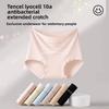 Women's Spring and Autumn New Pure Cotton High Waist 10A Antibacterial Extended Crotch Underwear