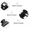 5Pcs Black Thickened 2Mm Reinforced Medical Clamp Webbing Buckles Quick Release Buckle Safety Buckle Garment Rivets Sewing