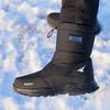 Herrenstiefel Winterschuhe Herren Schneestiefel Wasserdicht Rutschfest Dickes Fell Winterstiefel Für -40 Grad Reißverschluss Plateaustiefel Größe 40