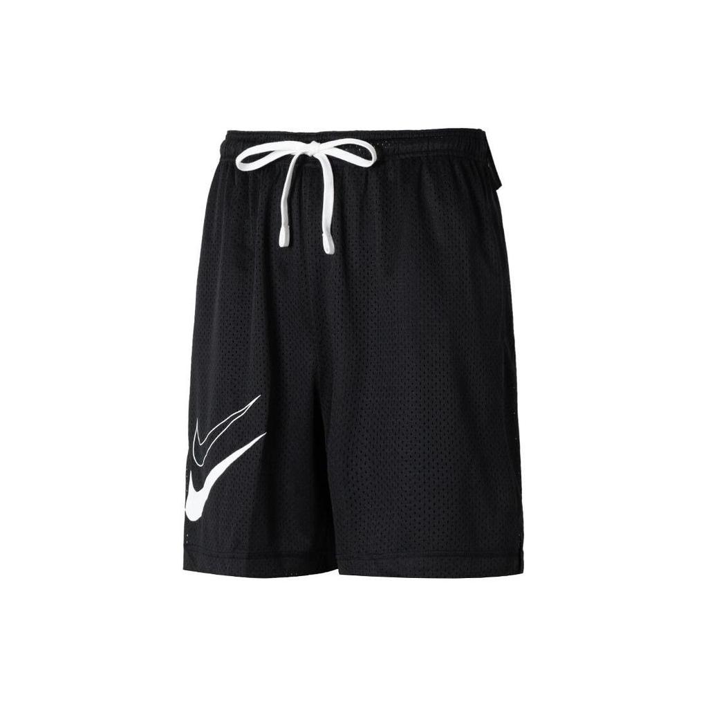Nike Logo-Print Mittelhohe Gerade Locker Lässige Shorts Herrenshorts Schwarz FN3038-010