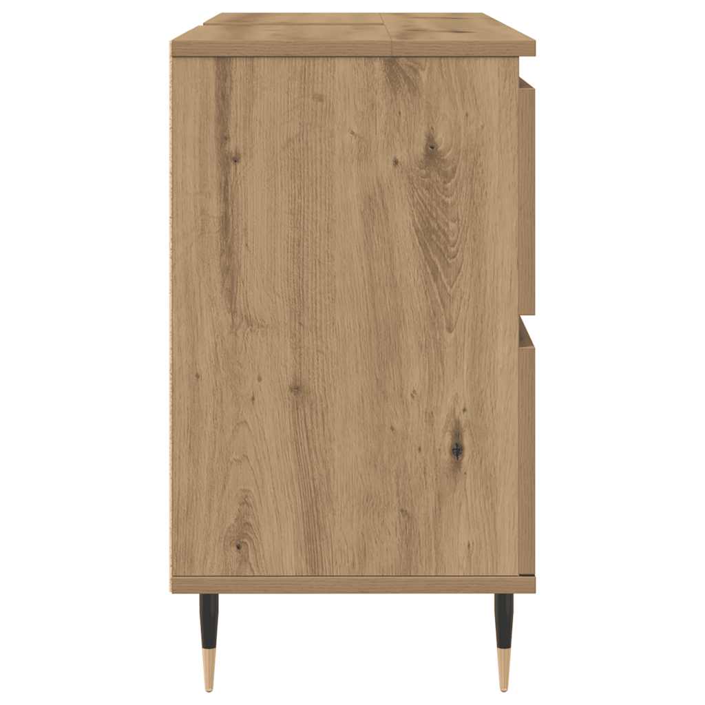 Bathroom Cabinet Artisan Oak 80x33x60 cm Particleboard