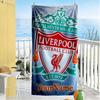 Liverpool Customized Name Beach Towel Super Soft Microfiber Quickdry Fabric Perfect for Traveling Yoga Camping and Swimming