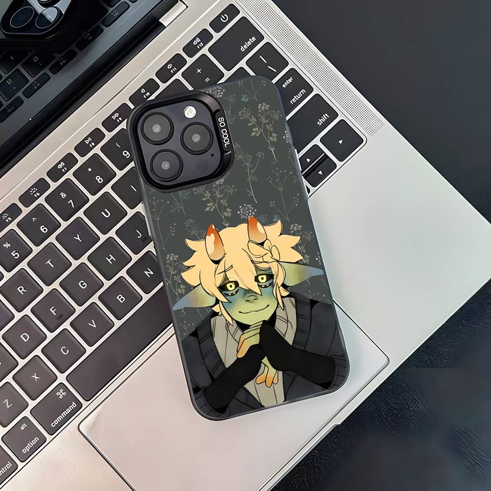 M-Mushroom Oasis Anime Phone Case For iPhone 17,16,15,14,13,12,11,Pro,Max,Plus,Black Matte Shockproof Cover