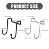 4Pcs Multipurpose Hooks with S Shape Durable No Trace Over Door Hooks for Cabinet Door Ideal for Home and Office Use