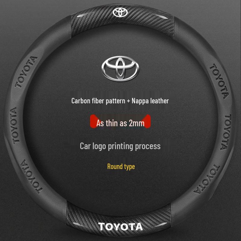 Potah volantu ze semiše a kůže pro Toyota Camry, Highlander, Corolla, RAV4, Avalon a Levin