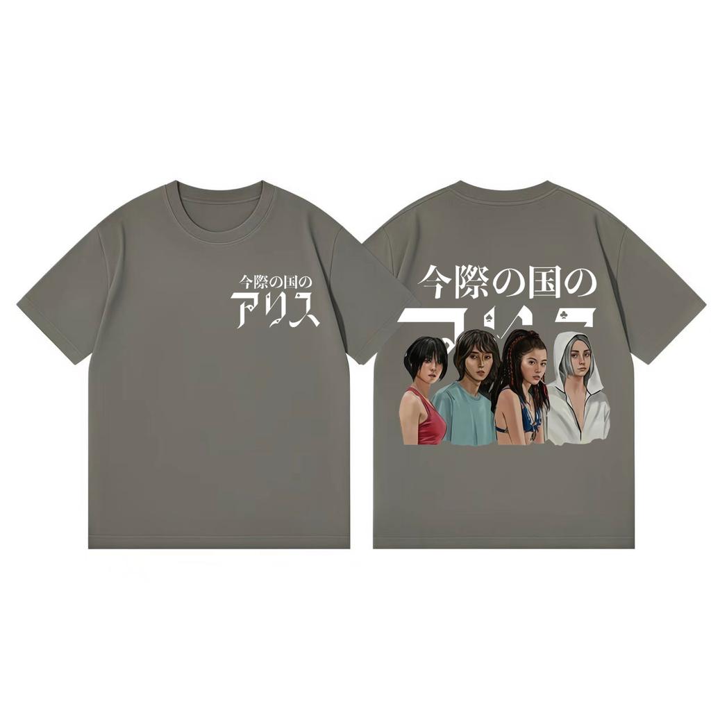 Alice in Borderland Serie TV Merch Maglietta Uomo Donna Abbigliamento Harajuku Moda T-shirt Estiva Casual Cotone Manica Corta T-shirt