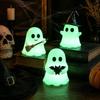 1/3Pcs Halloween Spooky Mini Ghost Statue Glow in Dark Luminous Cute Figurine for Home Desk Party Decoration