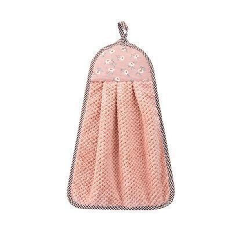 Mână 1 buc Prosop Agățat Drăguț Desen Animat Animal Practic Pluș Bucătărie Moale Agățat Ștergător Baie Casă Accesorii Curățenie Bucătărie