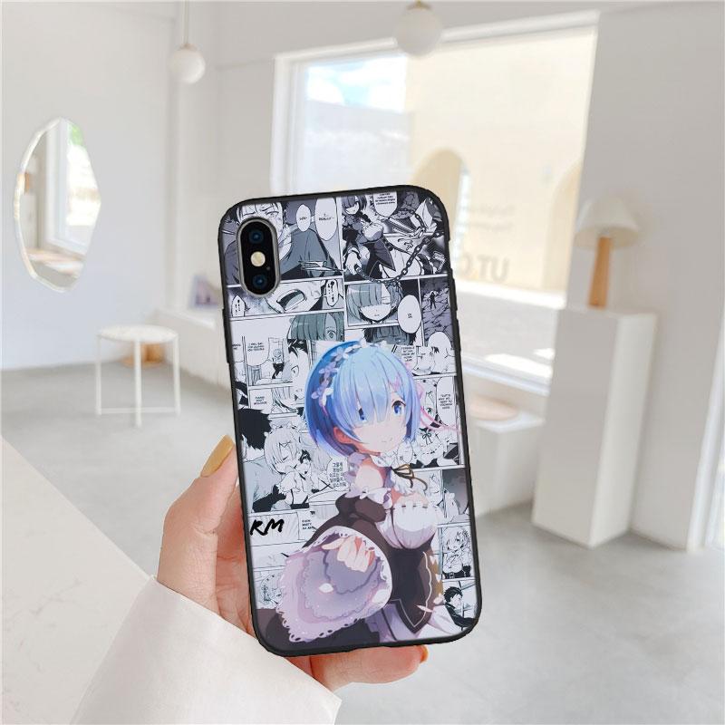 CJ48 Emilia Re Zero Ram Rem Phone Case for Samsung Galaxy S20 S21 S22 Ultra FE + Plus A21S A22 A24 A25 A26 A30 A30S A31
