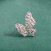 New Elegant Baroque Pearl Natural Shell Zircon Butterfly Brooches for Women Coat Clothing Accessories Pins Creative Corsage