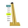 KAK 4pcs Gold Furniture Legs Black Cold Rolled Steel Table Feet Sofa Bed Leg Replacement 800KG Heavy Duty Furniture Hardware