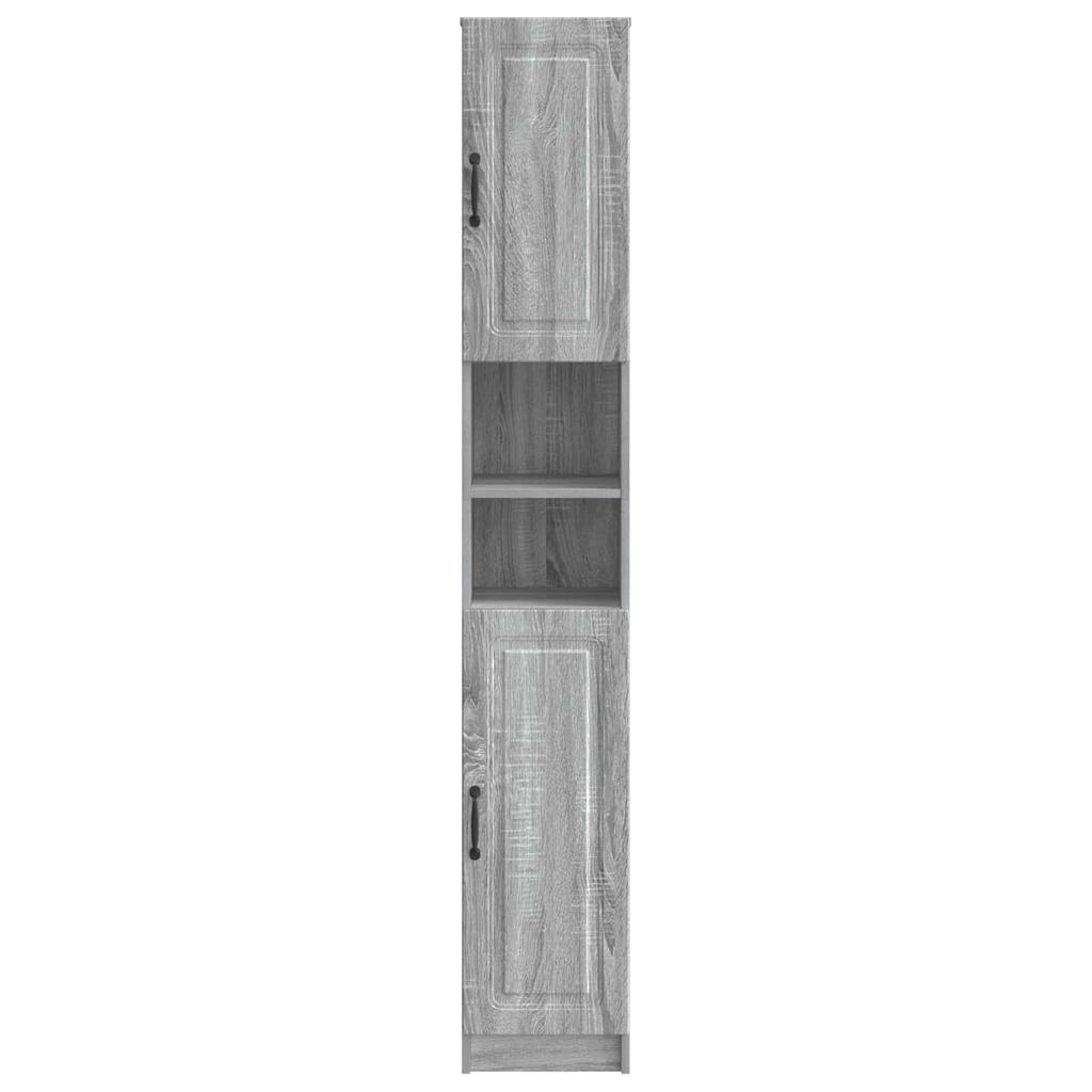 Bathroom Cabinet with Open Shelf UTRECHT Sonoma Grey